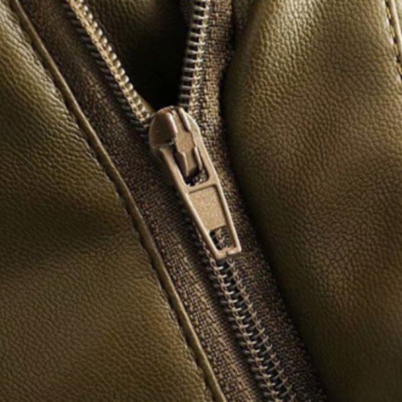 Leather bract leather trouser woman - Picture 5 of 9